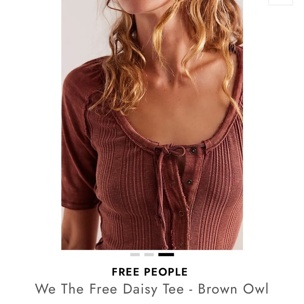 We the Free Daisy Tee- Brown Owl